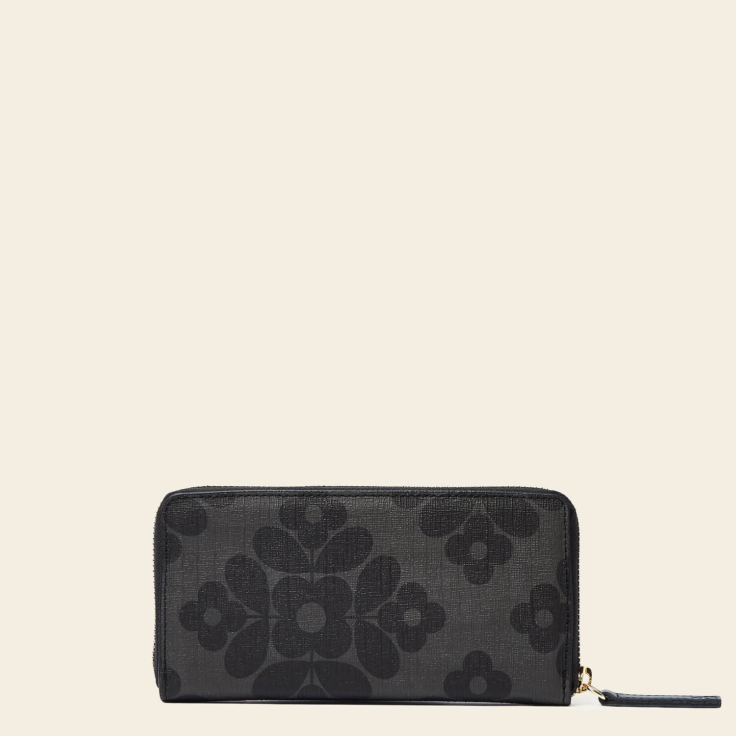 Forget Me Not Flower Tile Charcoal Wallet - Stylish RFID Blocking Slim Card Holder for Women & Men - Perfect for Travel, Shopping and Everyday Use