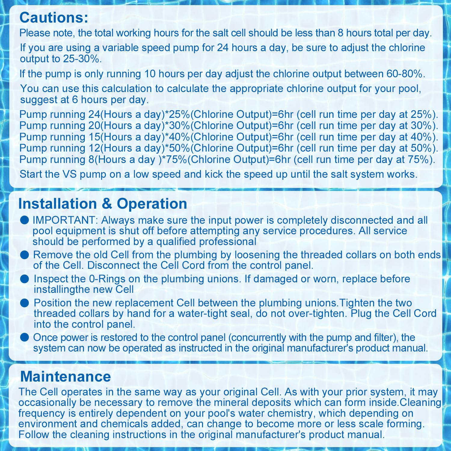 Hayward T-Cell-3 Compatible Salt Chlorine Generator | 15,000 Gallon Pool Salt Cell Replacement | In-Ground Swimming Pool Chlorination System | Perfect for Backyard Pool Maintenance & Water Sanitation