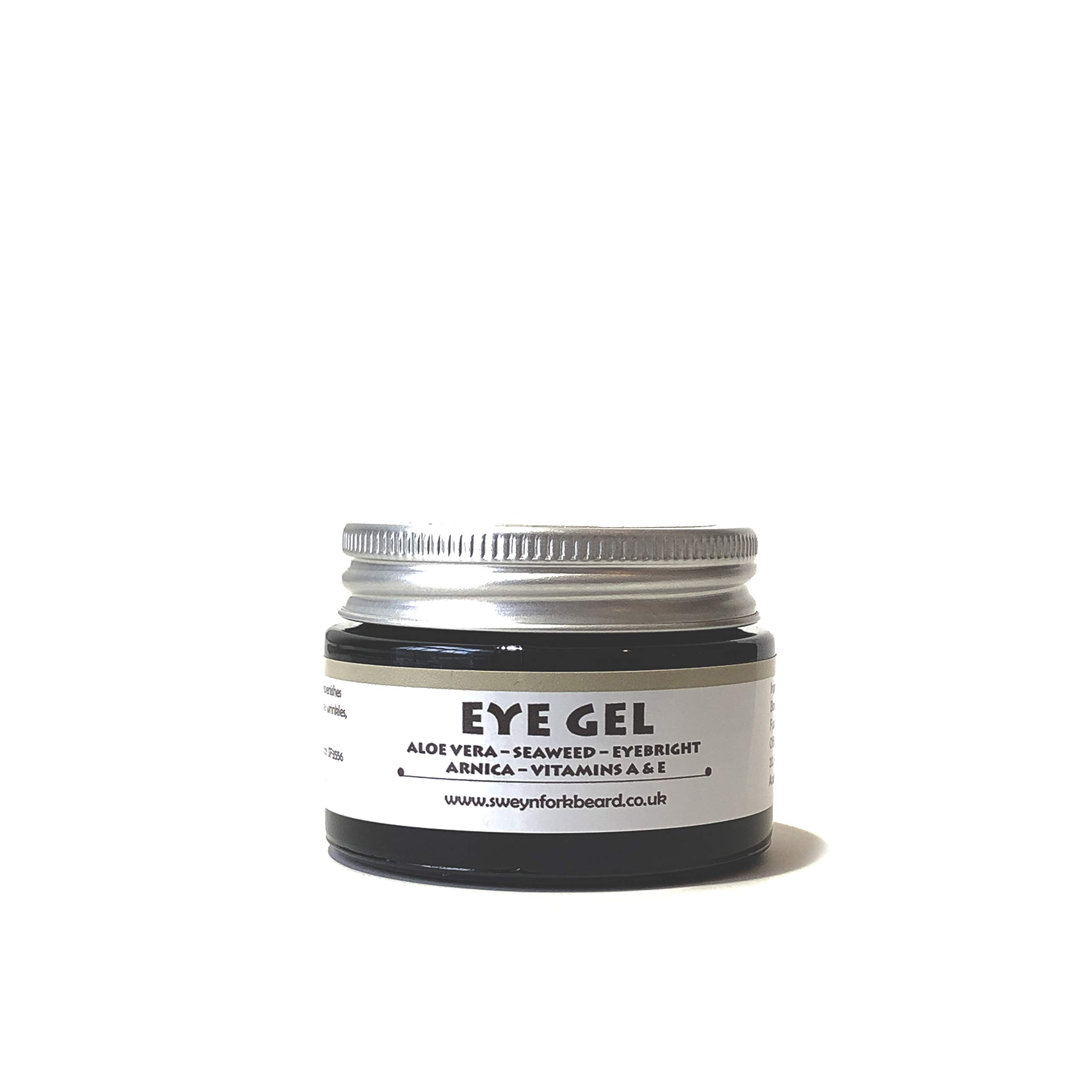 Organic Eye Gel with Aloe Vera, Seaweed, Eyebright & Arnica - Vitamin A & E Enriched Dark Circle Treatment for Men & Women | Made in London | Perfect for Night Care & Morning Refreshment