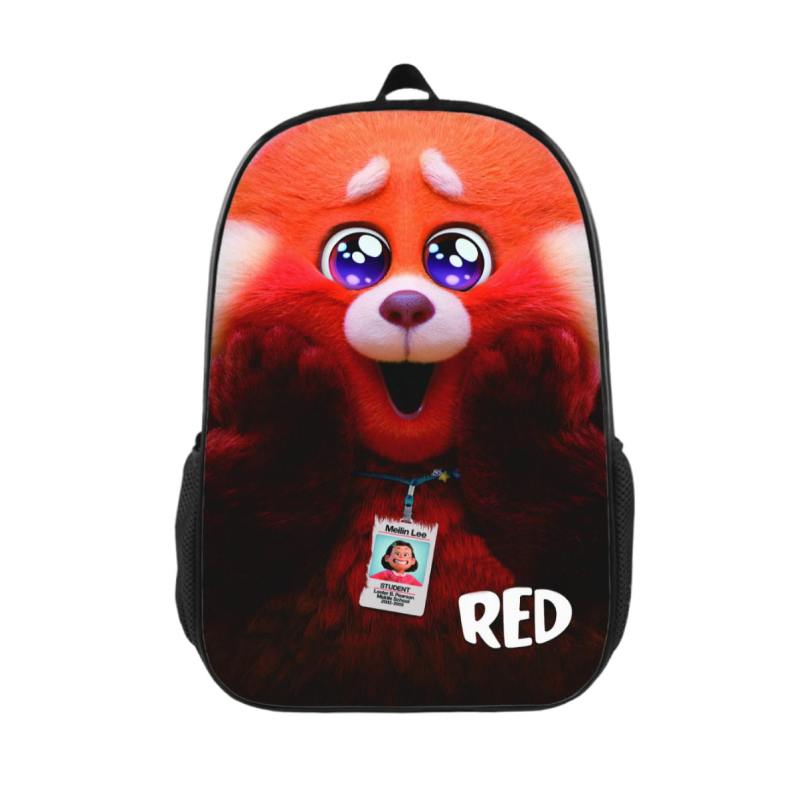 Turning Red Backpack for Teens - 17 Inch Laptop School Bag with Large Capacity, Durable Travel Backpack for High School & College (Black) - Perfect for Daily Commute, Study Trips & Weekend Getaways