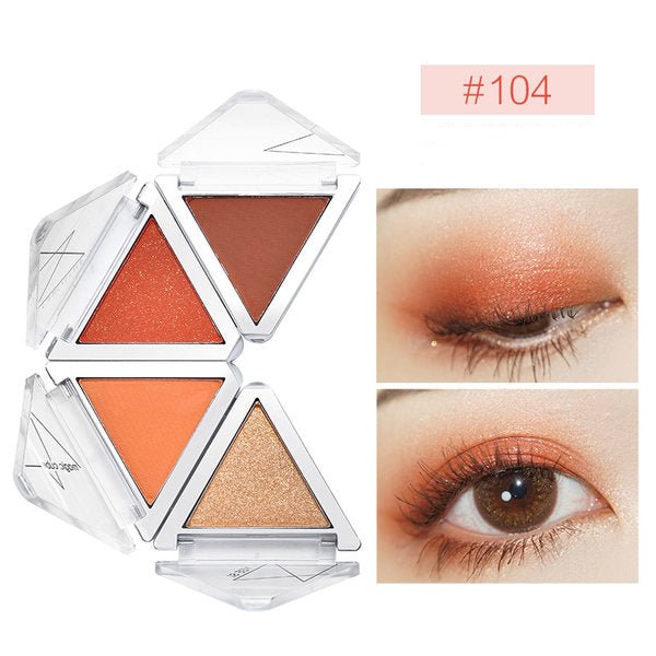 CHIOTURE 4 Color Glitter Eyeshadow Palette - Long Lasting, Highly Pigmented Makeup for Party, Halloween & Special Occasions