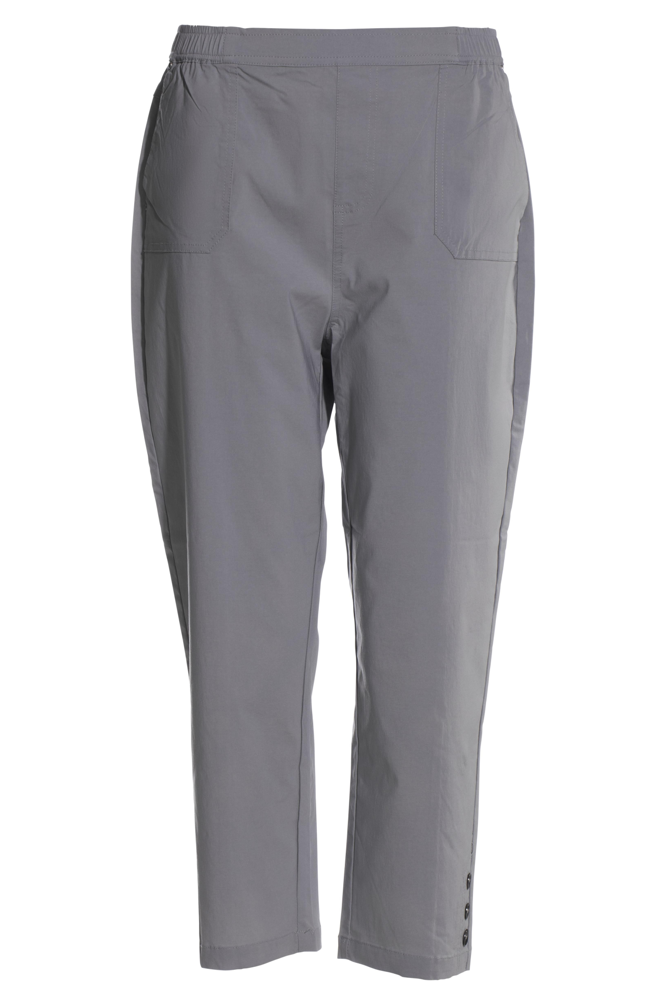 Micro Stretch Mid Calf Pants for Women - Comfortable Silver Workout Leggings | Perfect for Yoga, Running & Gym