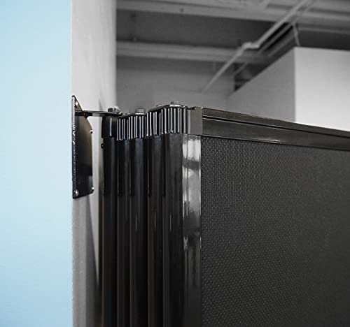 Versare 360 Wall-Mounted Folding Room Divider Partition with Locking Wheels - 25' x 5' Blue SoundSorb Panels | Temporary Space Separator for Offices, Classrooms & Events | Noise Reducing Room Divider for Privacy & Flexible Space Management