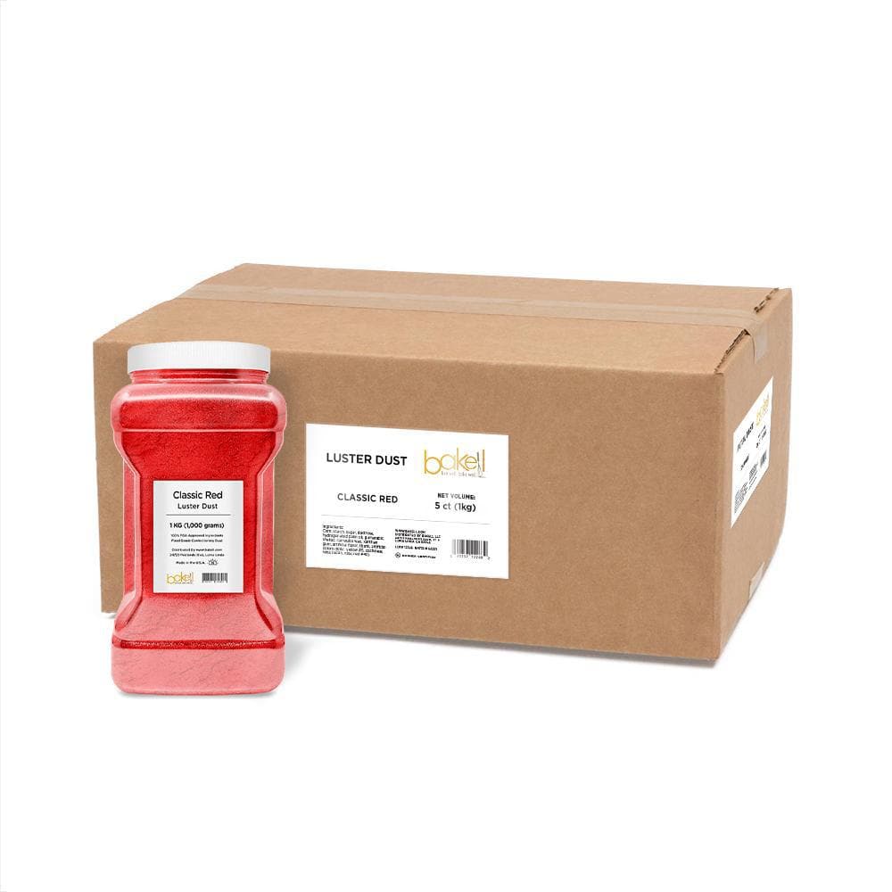 Premium Edible Classic Red Luster Dust for Cake Decorating - Wholesale Bulk Glitter Powder for Baking, Candy Making & Chocolate Decorations - Perfect for Wedding Cakes, Cupcakes & DIY Desserts