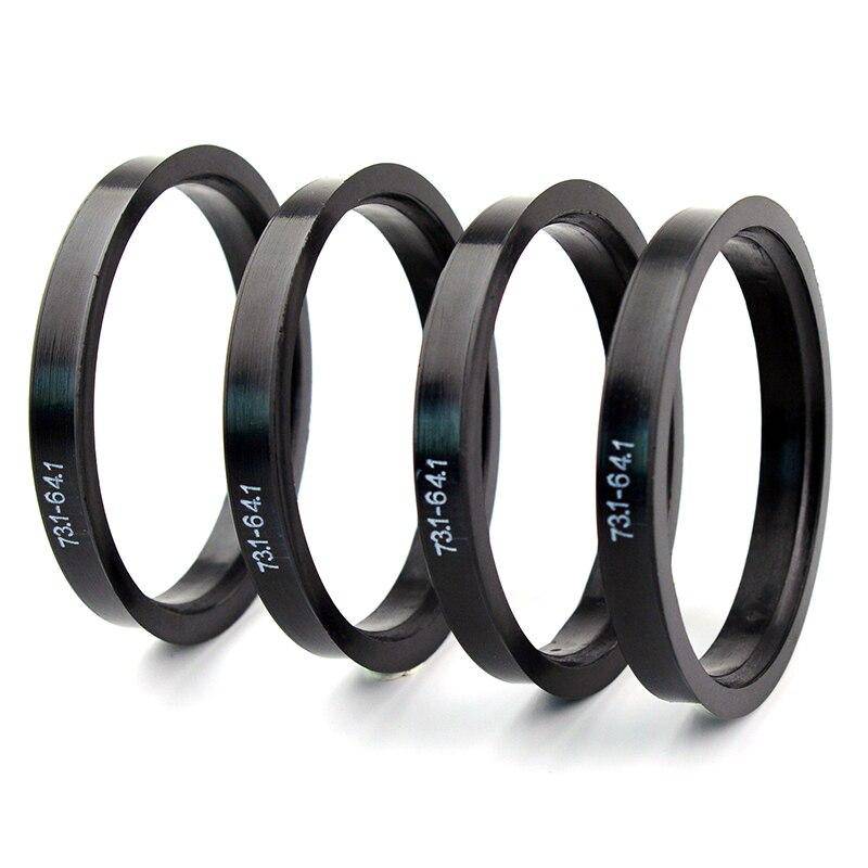 66.1mm OD 64.1mm ID Solid Hub Ring Spacer Set of 4 - Perfect for Wheel Alignment, Drift Cars, and Custom Automotive Applications