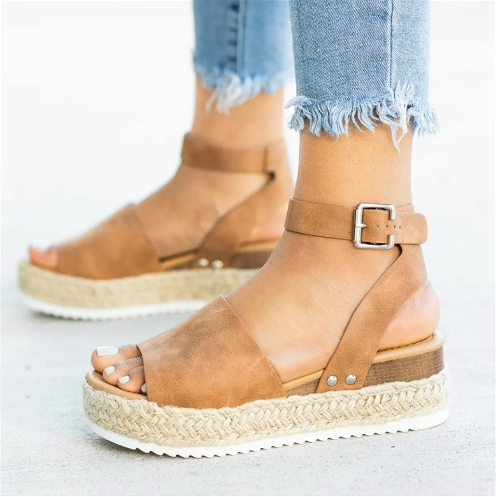 Women's Wedge Sandals with Ankle Strap - Comfortable Platform Open Toe Sandals for Summer, Beach, Casual & Dressy Outfits | Perfect for Vacations, Parties & Everyday Wear