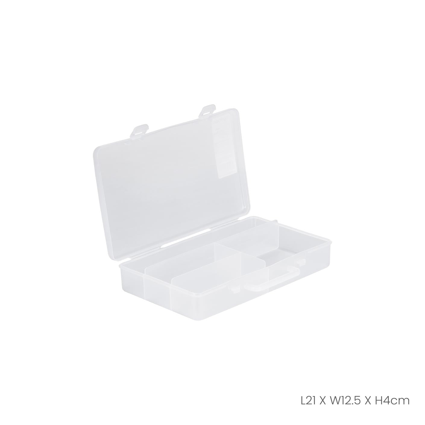 4 Compartment Plastic Storage Organizer Box - Durable Parts Case (2904) for Tools, Crafts, Fishing Tackle & Small Hardware Organization