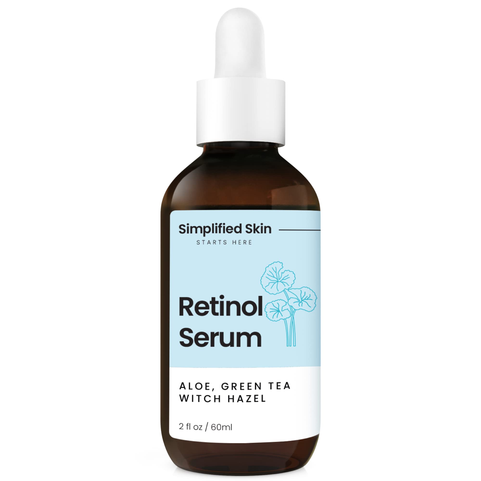 2.5% Retinol Serum for Face & Eyes with Vitamin E, Hyaluronic Acid & Green Tea - Anti-Aging Treatment for Wrinkles, Fine Lines & Brightening Skin | Day & Night Facial Serum for Mature & Dry Skin | Perfect for Daily Skincare Routine & Nighttime Repair