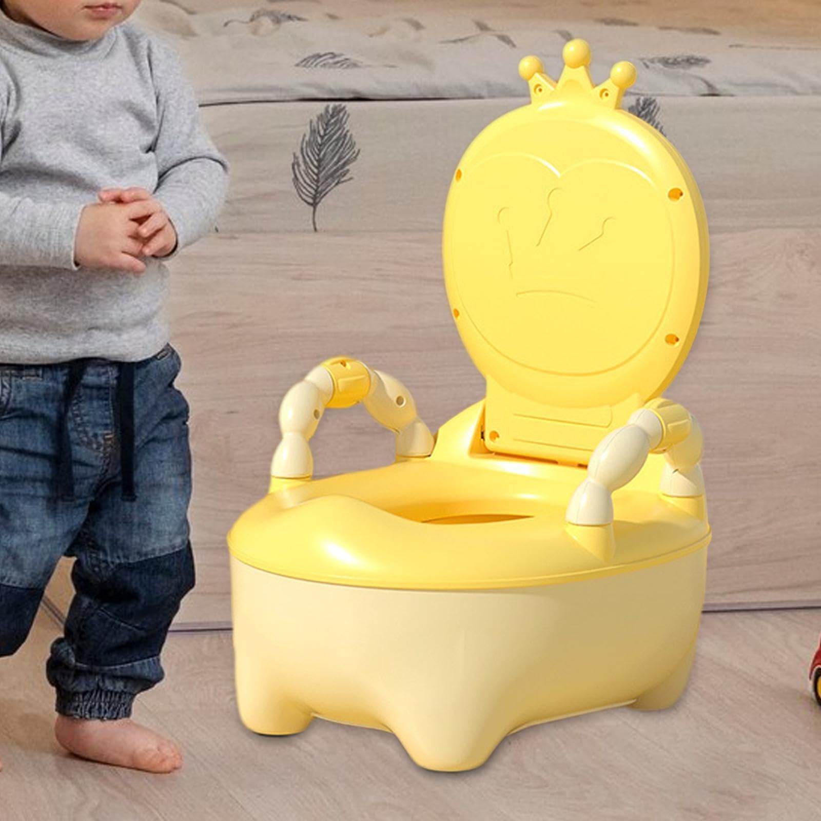 TTETZ Baby Potty Training Seat - Easy to Clean Toddler Toilet Chair for Girls & Boys Ages 0-7 Years | Home & Travel Use for Infants & Kids