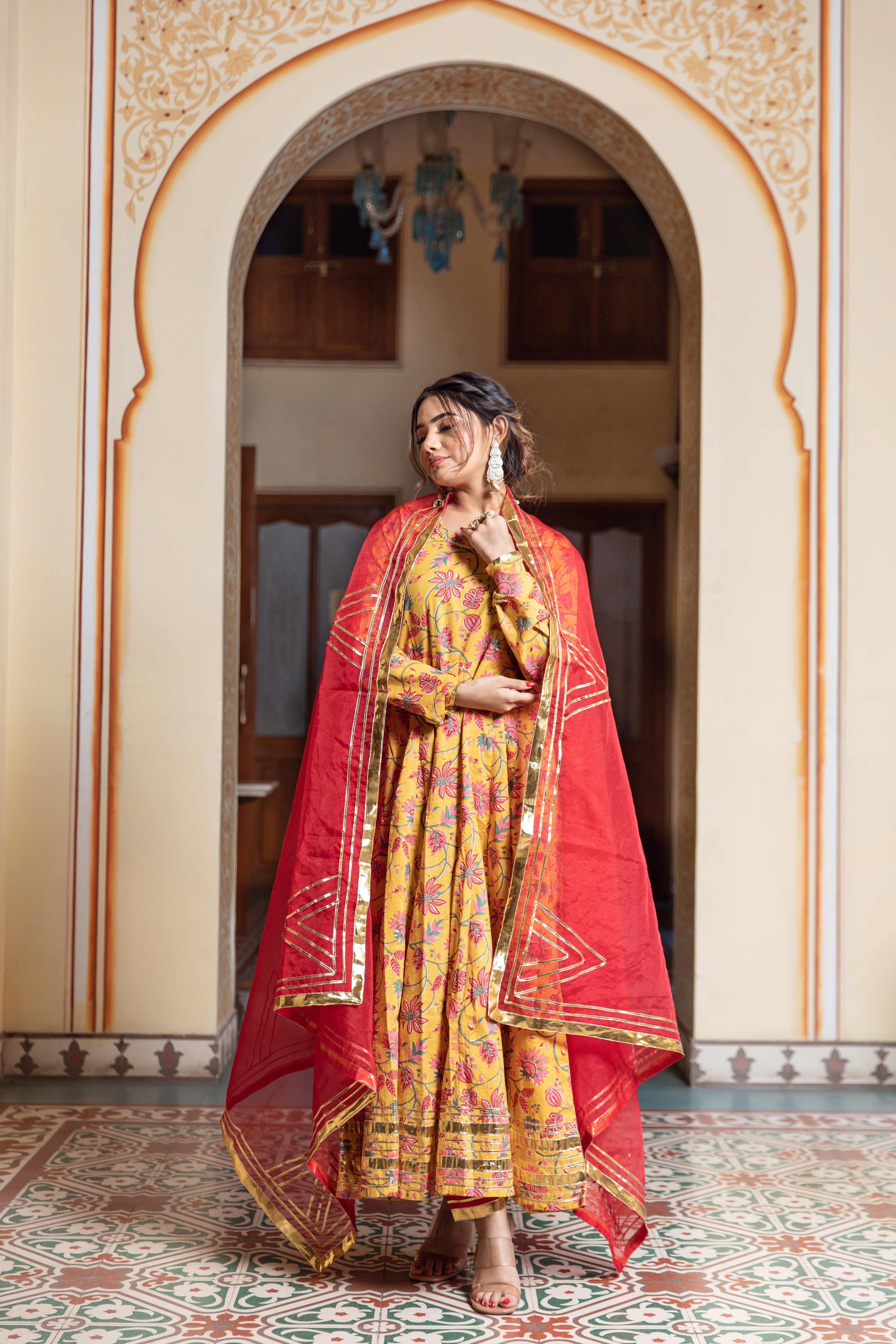 Stylish Tejaswini Anarkali Suit Set for Women | Traditional Indian Ethnic Wear | Perfect for Weddings, Festivals & Special Occasions
