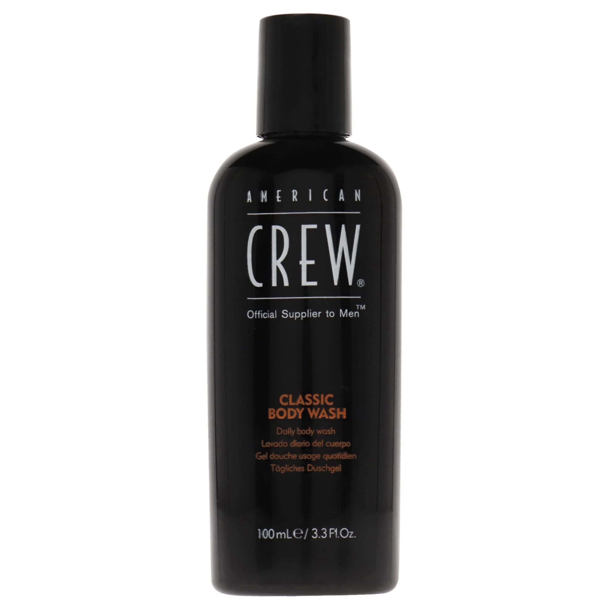 American Crew Men's Body Wash - 3.3 Fl Oz | Hydrating & Refreshing Shower Gel for Daily Use | Gym, Travel & Post-Workout Cleansing