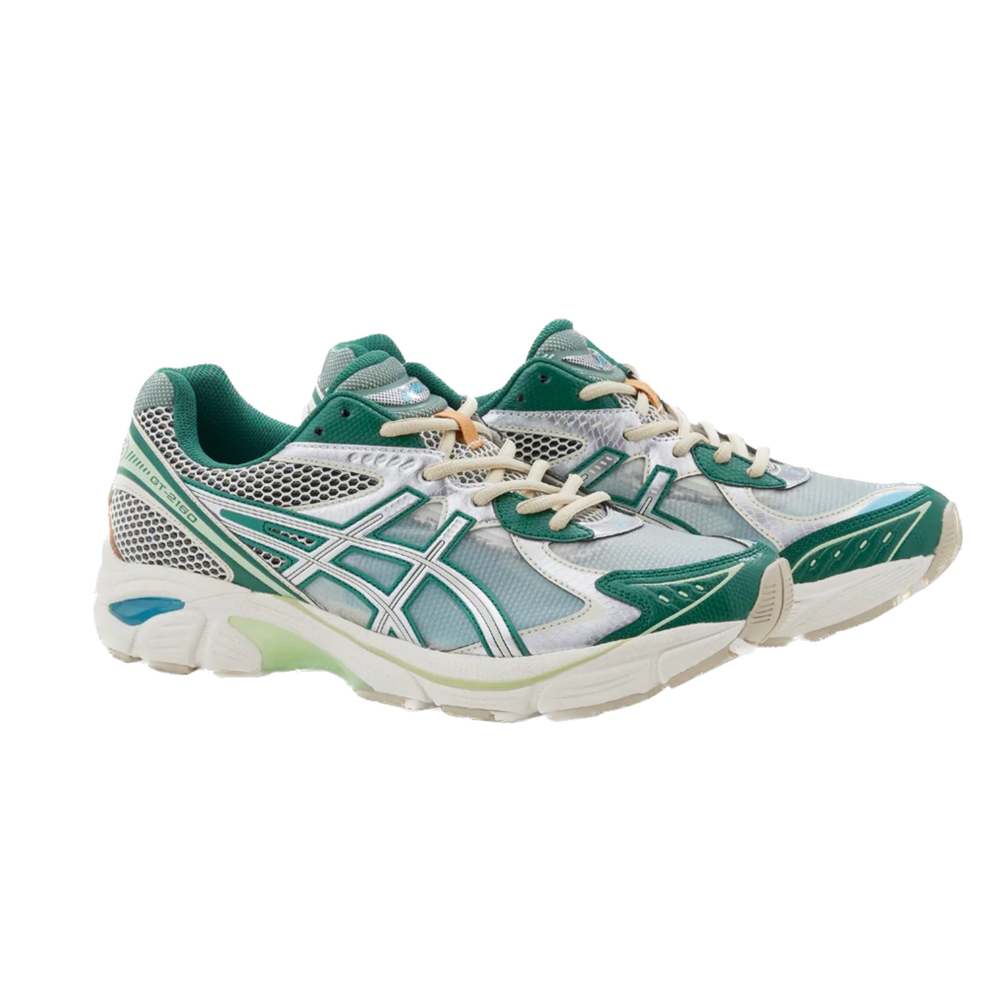 ASICS GT 2160 Running Shoes for Women - Lightweight Cushioned Sneakers in Cream Shamrock Green | Perfect for Jogging, Gym Workouts & Everyday Wear