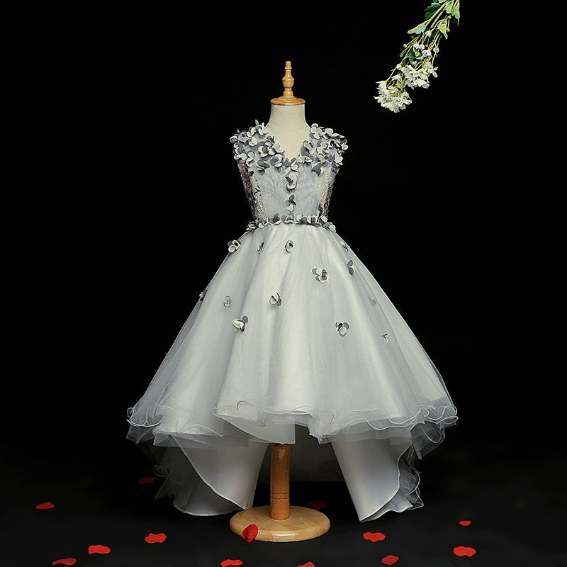 Elegant Flower Girl Dress with Embroidery - Toddler Birthday Party Princess Dress for Weddings, Pageants & Special Occasions