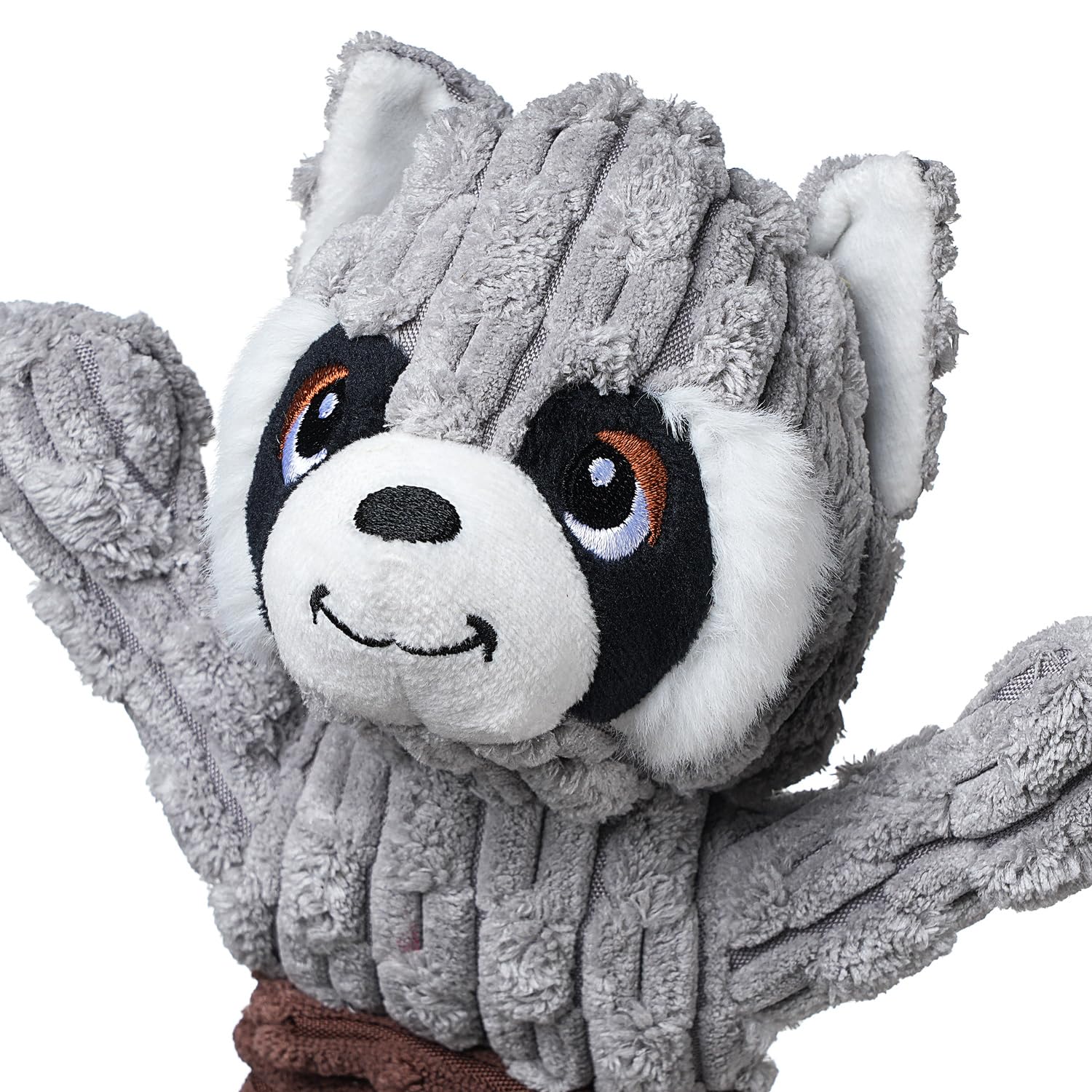 Durable Tug of War Dog Toy for Large Breeds - Tough Stuffed Squeaky Toy with Crinkle Paper for Small, Medium & Big Dogs (Raccoon Design) - Perfect for Playtime, Training & Bonding with Your Pet