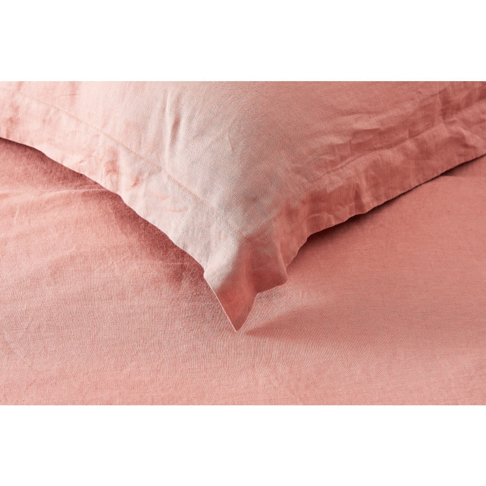 Premium 100% French Linen Duvet Cover Set - Breathable & Luxurious Terracotta Double Size for Bedroom Decor | Perfect for Master Bedroom, Guest Room & Cozy Home Styling
