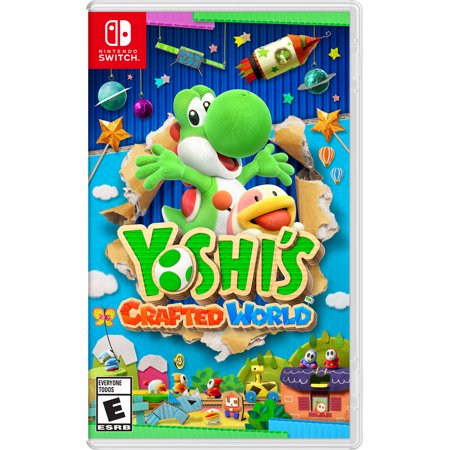 Nintendo Switch Yoshi's Crafted World Game - Fun Adventure for Kids & Adults - Perfect for Family Game Nights & Travel Entertainment