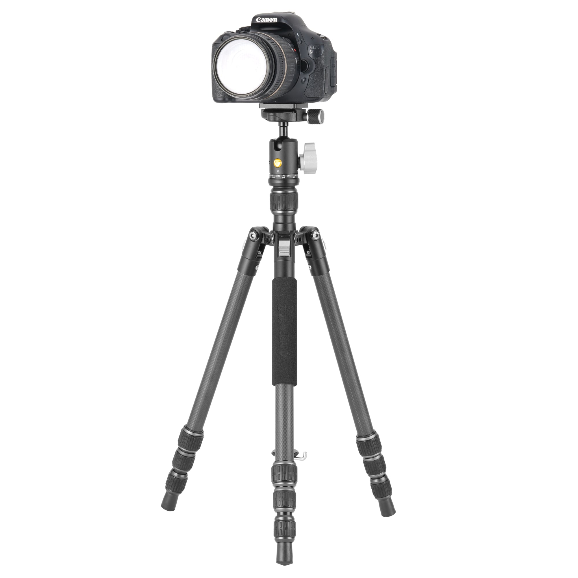 Vesta GO 204CB Lightweight Carbon Fiber Travel Tripod with Ball Head - Compact & Stable for Outdoor Photography, Hiking, and Travel Adventures