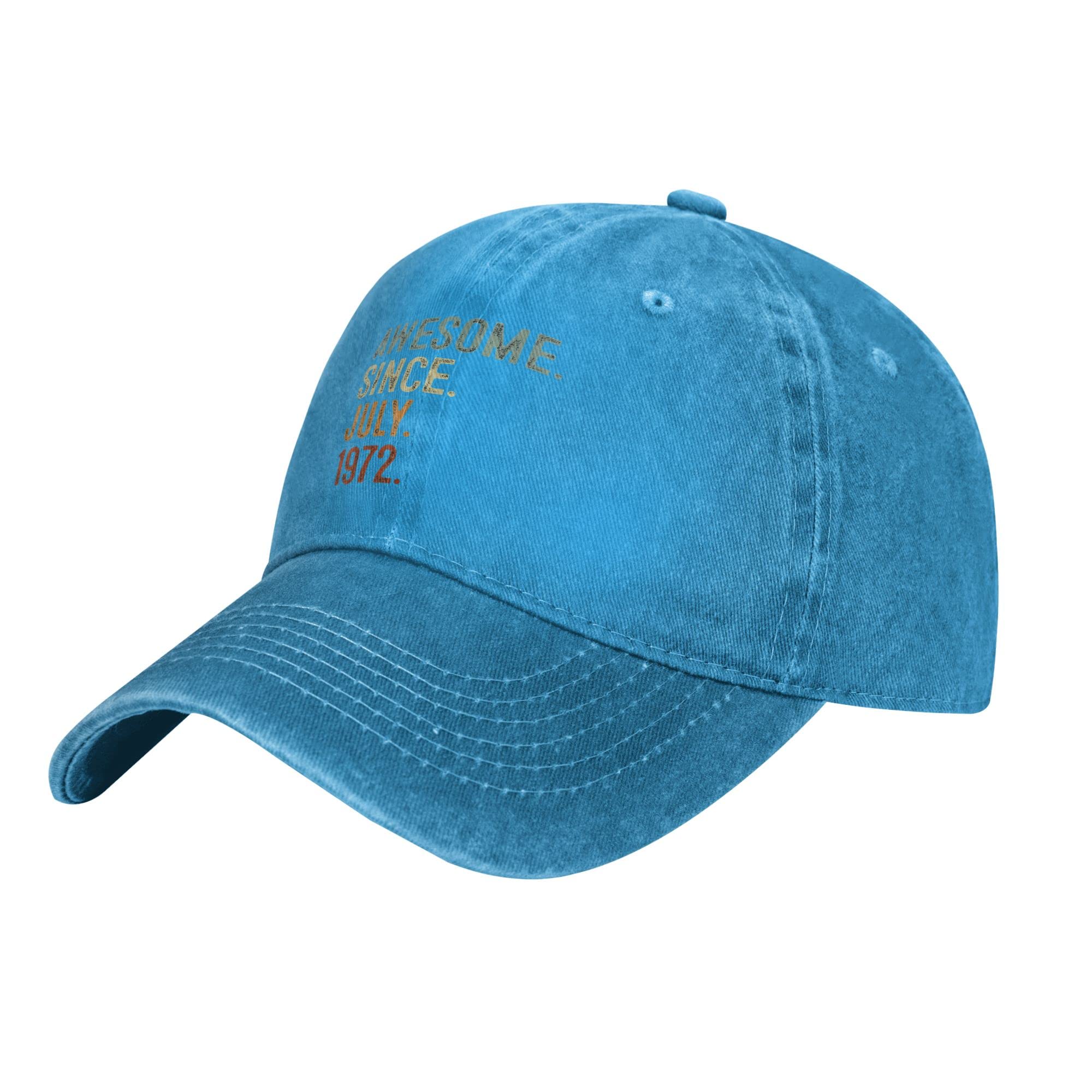 50th Birthday Hat - Adjustable Vintage Cap Since 1972 - Perfect 50-Year-Old Gift for Men & Women - Great for Birthday Parties, Anniversaries and Milestone Celebrations
