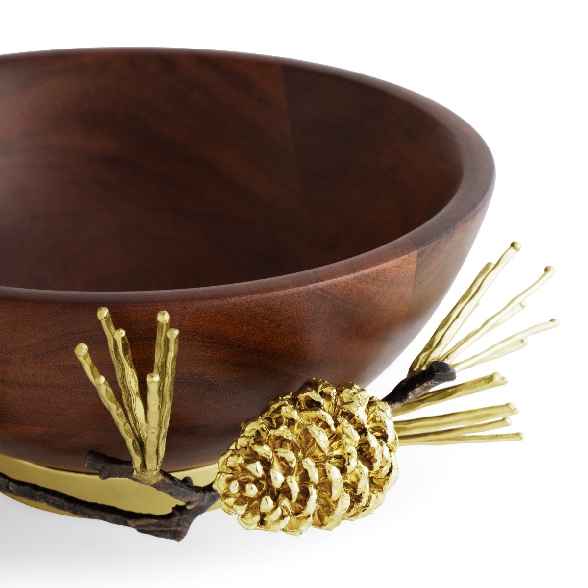 Handmade Pine Cone Wood Small Bowl - Natural Rustic Decorative Bowl for Home Decor, Kitchen, Dining Table & Gift Giving