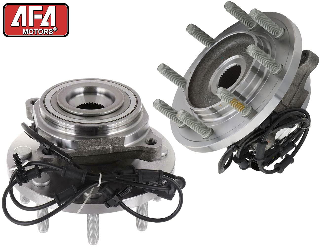 515148 Front Wheel Bearing Hub Assembly 4WD 4x4 Replacement for Ram 2500 3500 with ABS & 8 Lugs - 2 Pack Set - Perfect for Off-Roading, Towing & Heavy-Duty Truck Maintenance