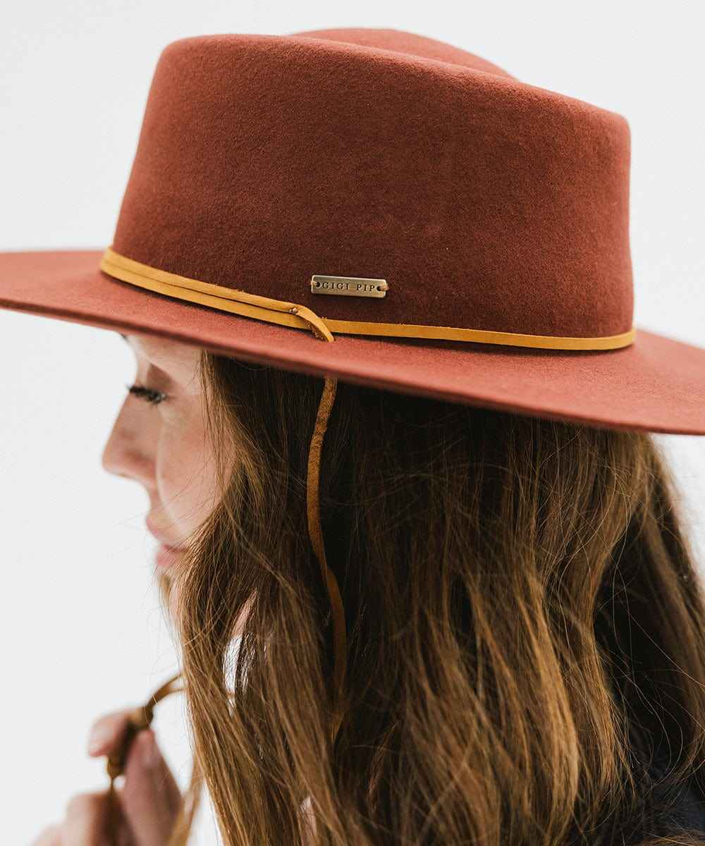 Wren Telescope Crown - Rusty Red BLEMISHED Vintage Style Hat for Outdoor Adventures, Stargazing & Cosplay