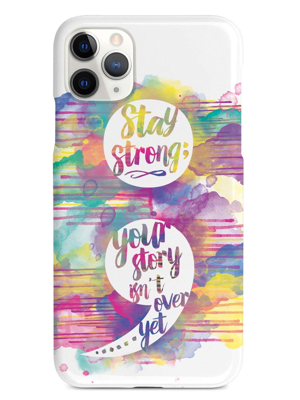 Inspired Cases for iPhone 11 Pro Max - 3D Textured Protective Phone Cover with Semi Colon Design | Shatterproof & Scratch Resistant | Perfect for Daily Use, Work & Travel