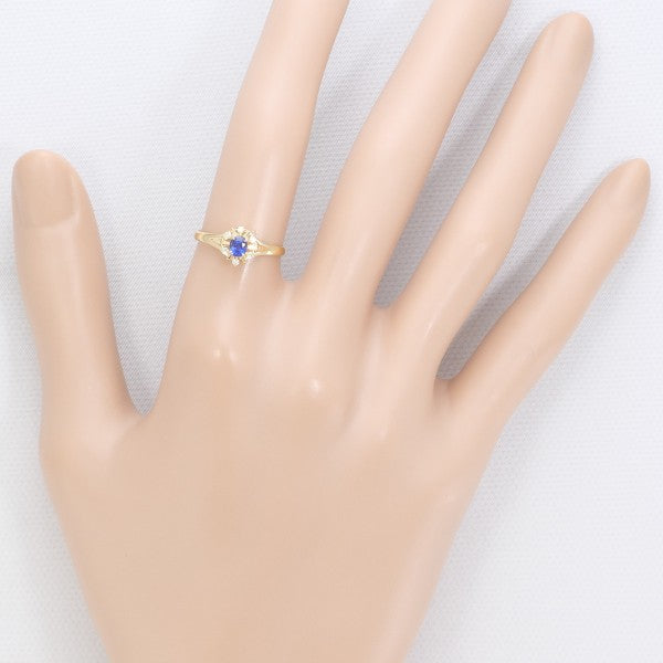 18K Yellow Gold Sapphire Diamond Ring for Women - Elegant Engagement, Wedding, Anniversary Gift - Perfect for Special Occasions & Everyday Luxury