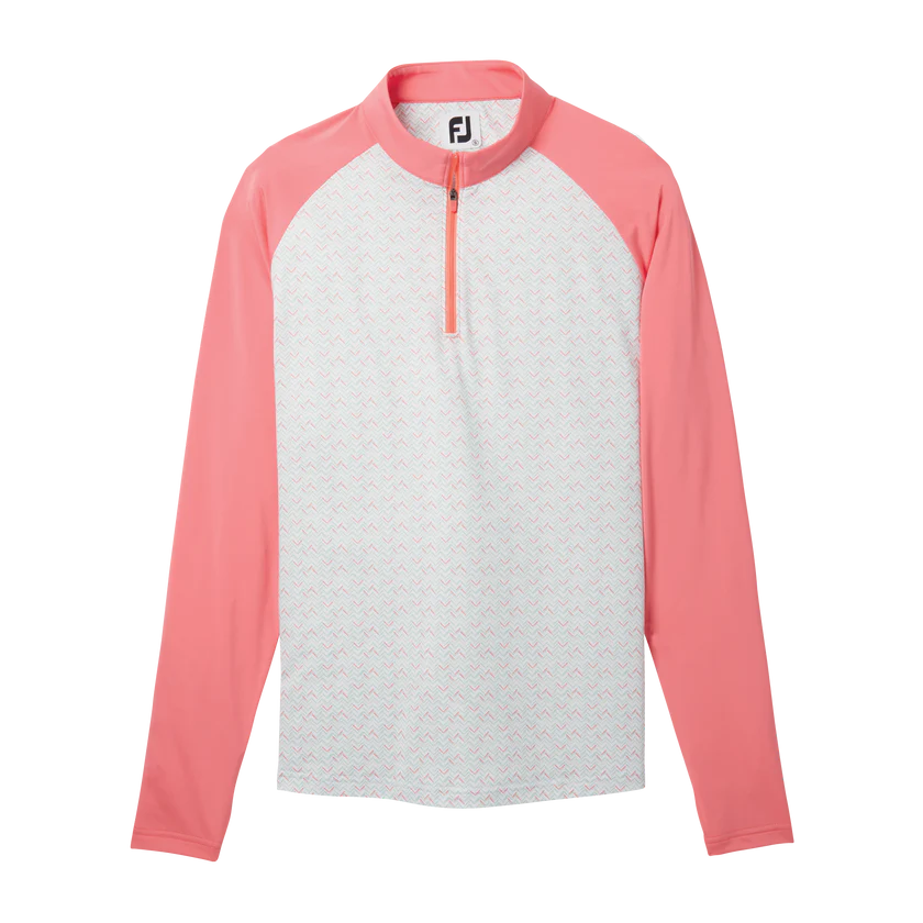 FootJoy Women's Long Sleeve UPF 50+ Sun Protection Golf Shirt - Lightweight Moisture-Wicking Performance Top for Outdoor Sports & Summer Activities