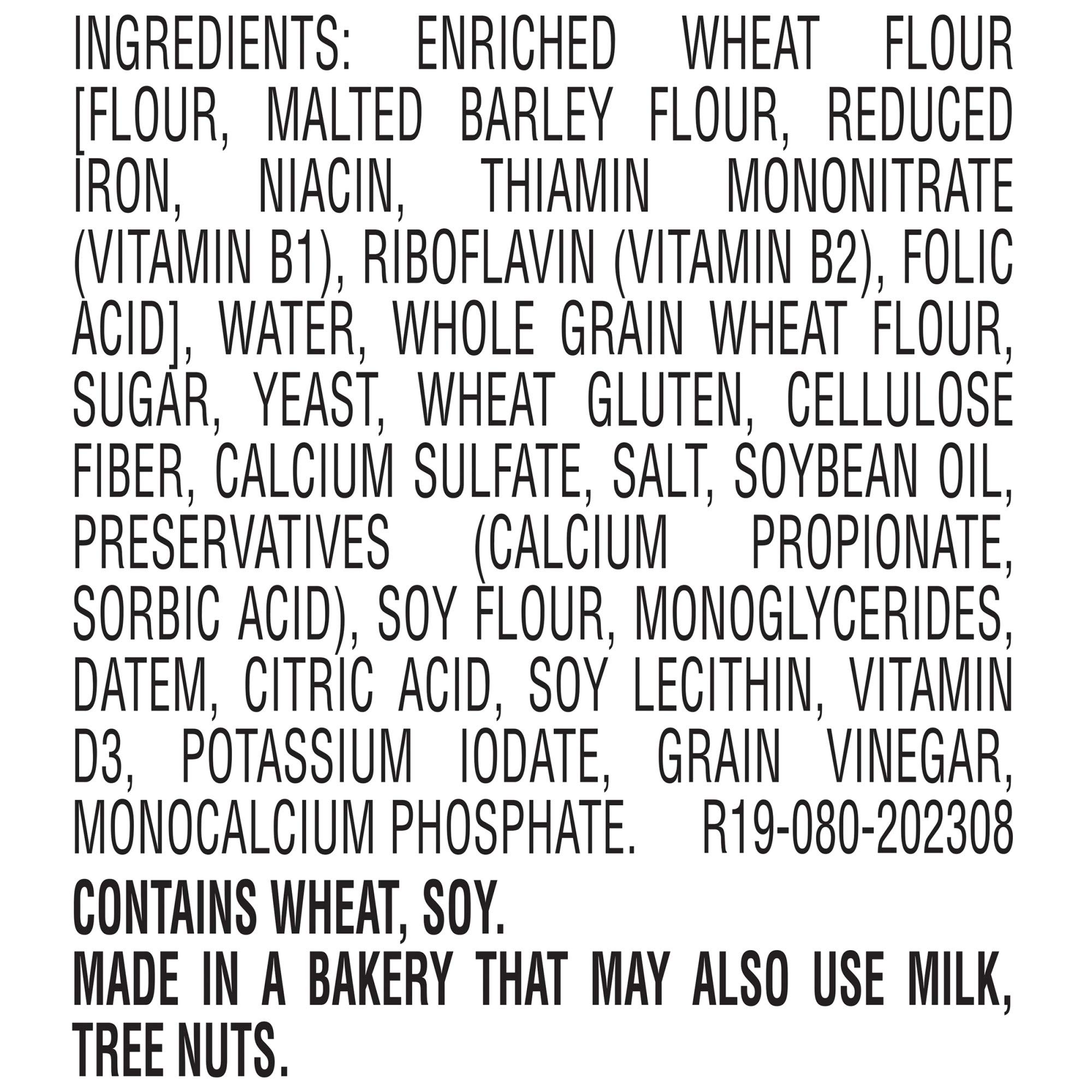 Sara Lee Whole Grain White Sandwich Bread - 20 Oz Loaf, No Artificial Colors or Flavors | Perfect for Sandwiches, Toast & Breakfast