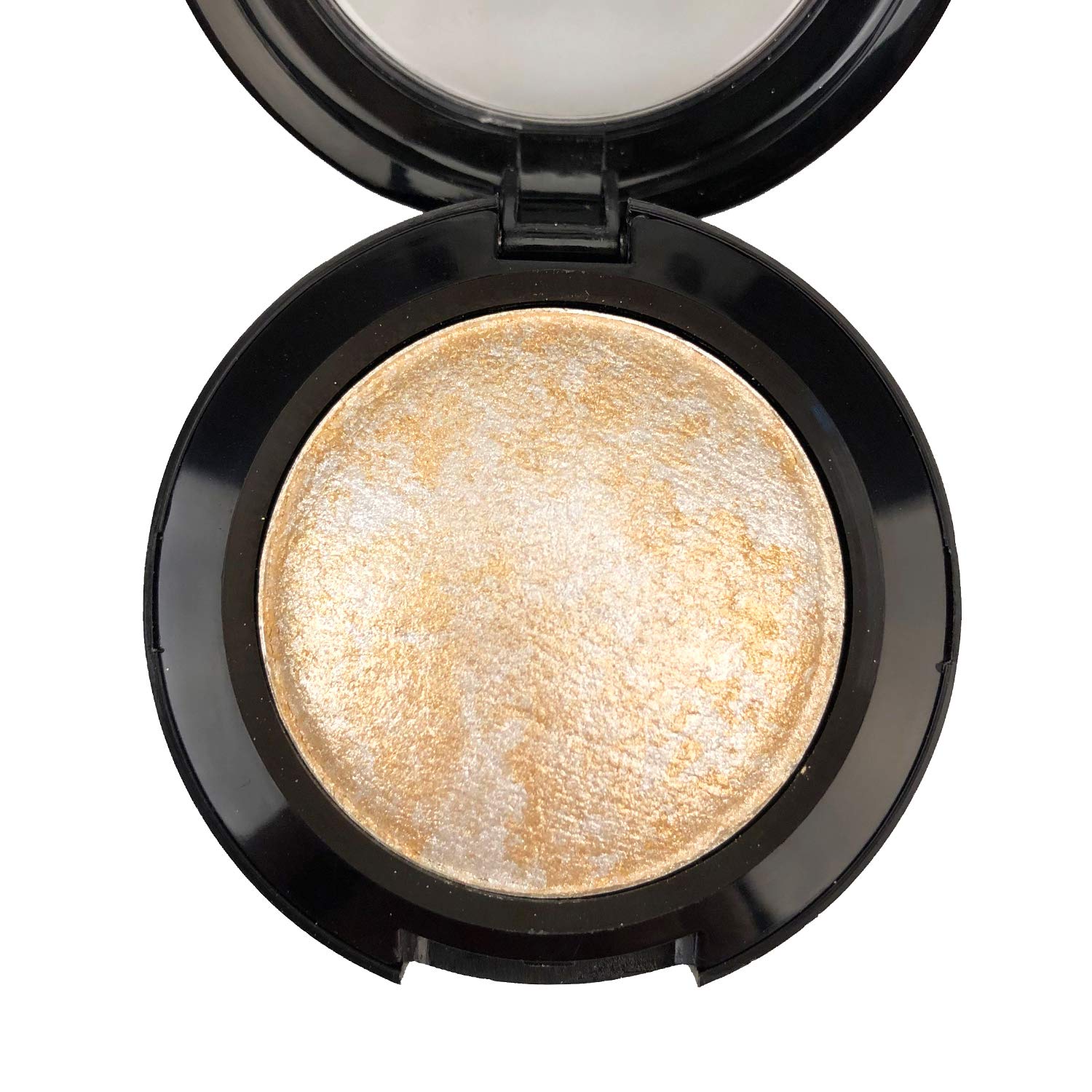 Single Color Baked Eye Shadow Palette - Glitter Powder in Sunshine Golden (CES3809) | Long-Lasting Shimmer Makeup for Day & Night Looks