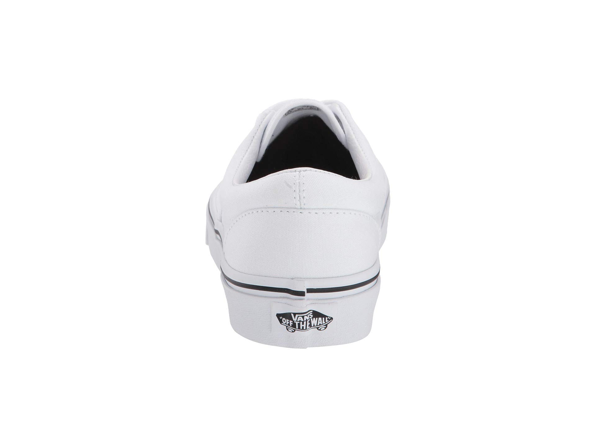 Vans Unisex Era Sneakers - Classic White Canvas Skate Shoes for Men & Women, Size 6.5 | Comfortable Casual Wear for Street Style, Skateboarding & Everyday Outfits