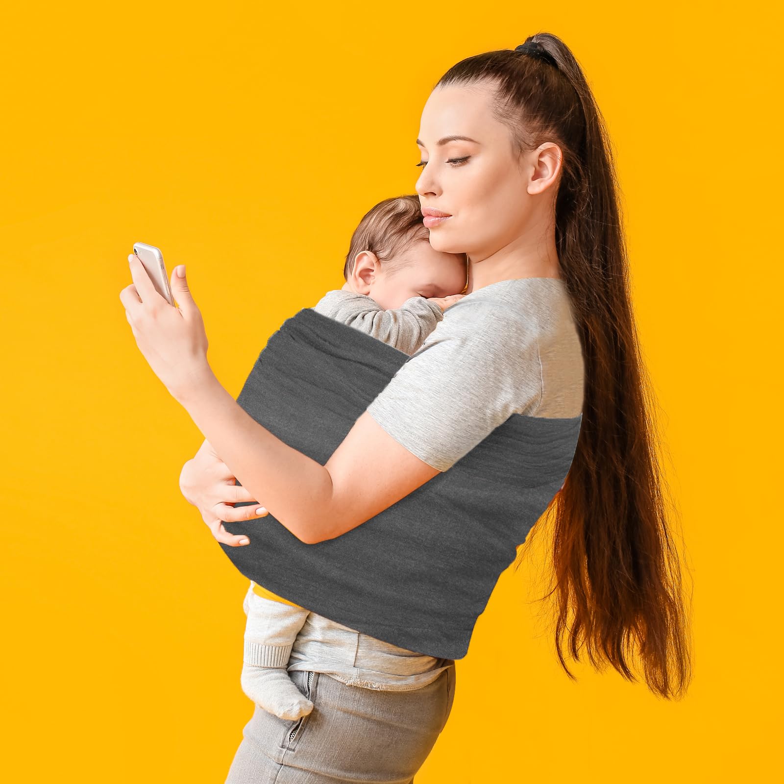 Best Baby Wrap Carrier - Lightweight & Ultra Soft Unisex Sling for Newborns & Toddlers | Hands-Free Infant Carrier for Parenting, Shopping & Outdoor Activities