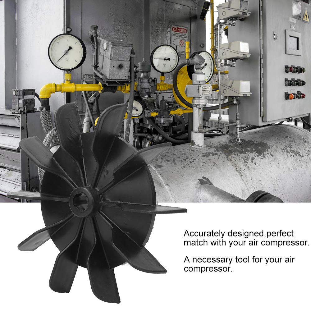 10-Blade Air Compressor Fan Motor Blade - Durable 5-Pack Compact Impeller for Direct Connection Air Compressors | Perfect for Industrial Cooling & HVAC Systems