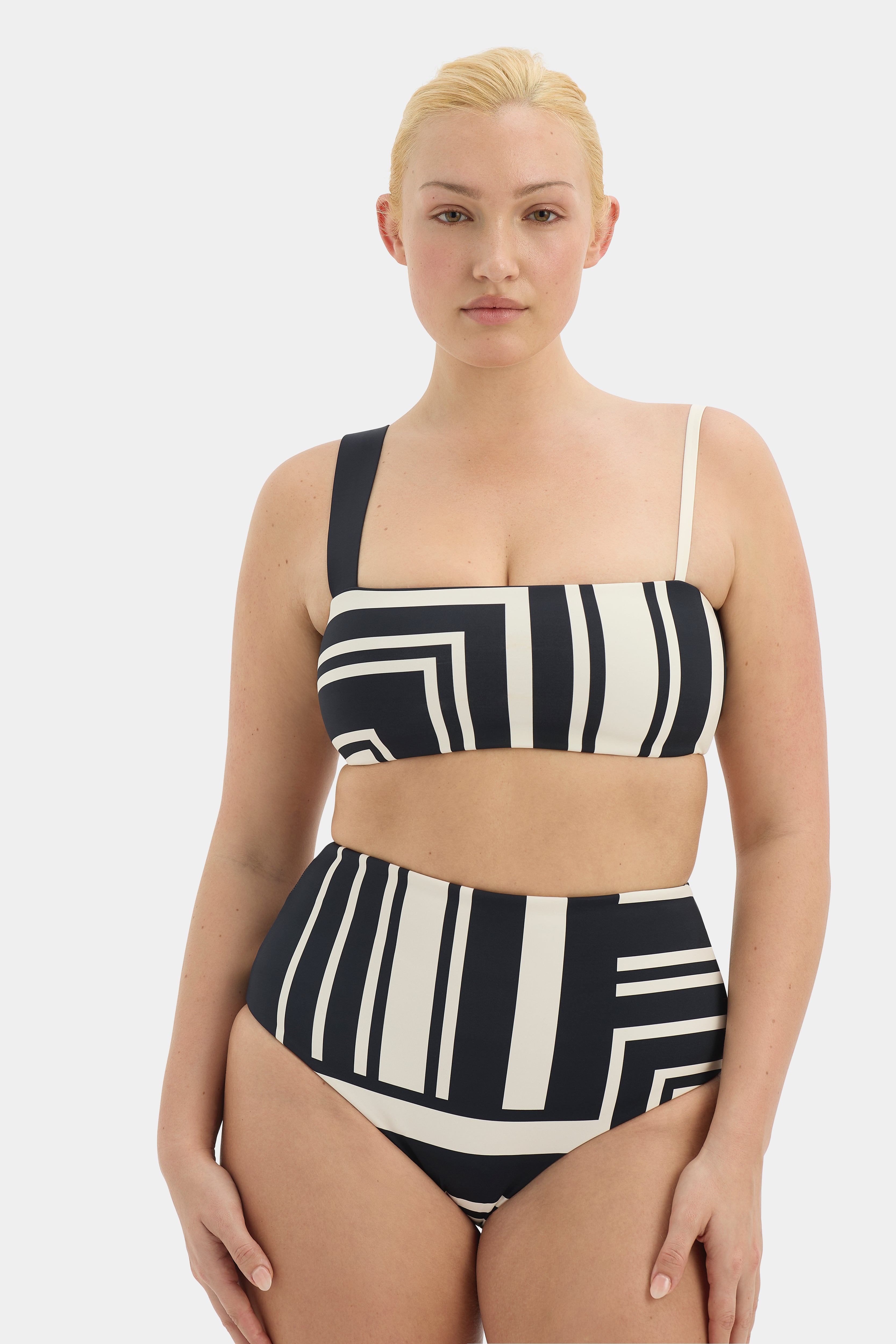Pietra Bandeau Milano Nero - Stylish Black Bandeau Top for Women | Perfect for Summer Outfits, Beachwear, and Casual Fashion