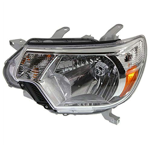 Tacoma Truck Halogen Headlight Assembly - Left Driver Side for 2012-2015 Models | Replacement Headlamp with Bulb | Perfect for Night Driving & Off-Road Adventures