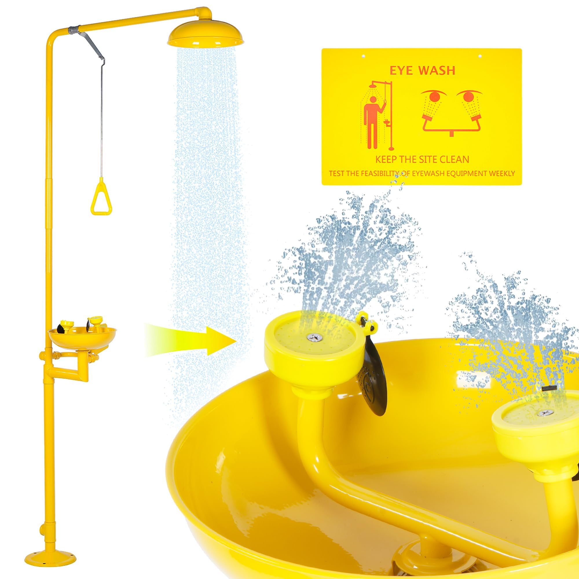 Emergency Eye Wash and Shower Station - 92.12