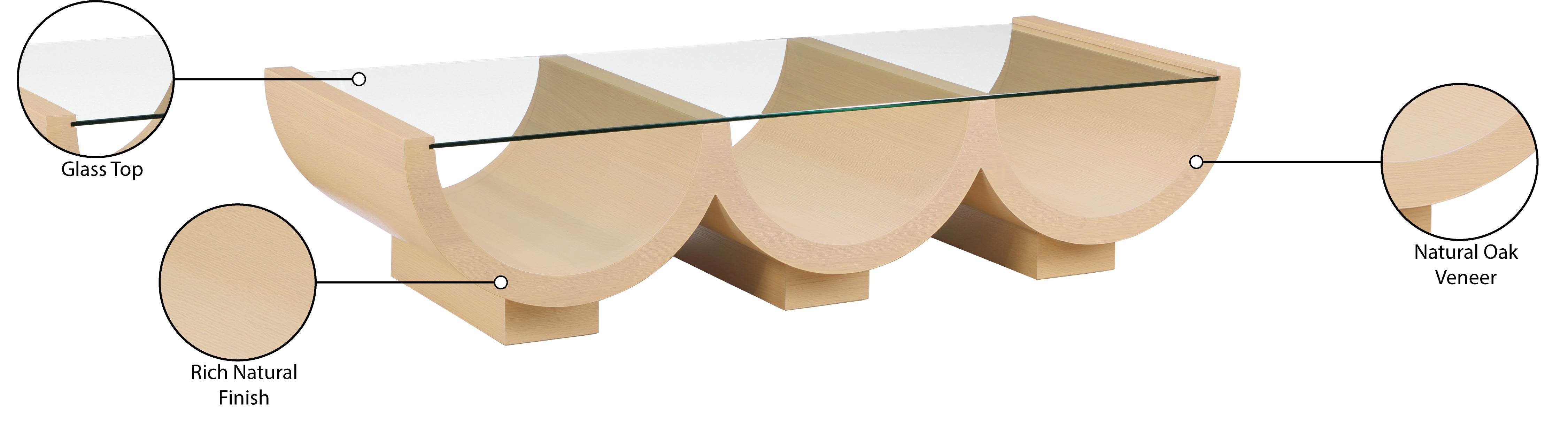 Modern Coffee Table for Living Room - Stylish & Functional Beverwil Coffee Table - Perfect for Small Spaces, Apartments & Home Decor
