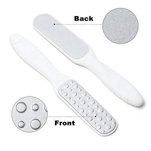 SIYAA Double Sided Metal Foot File - Callus Remover & Dead Skin Scrubber for Soft Feet - Professional Pedicure Tool for Home Spa & Salon Use - Pack of 1