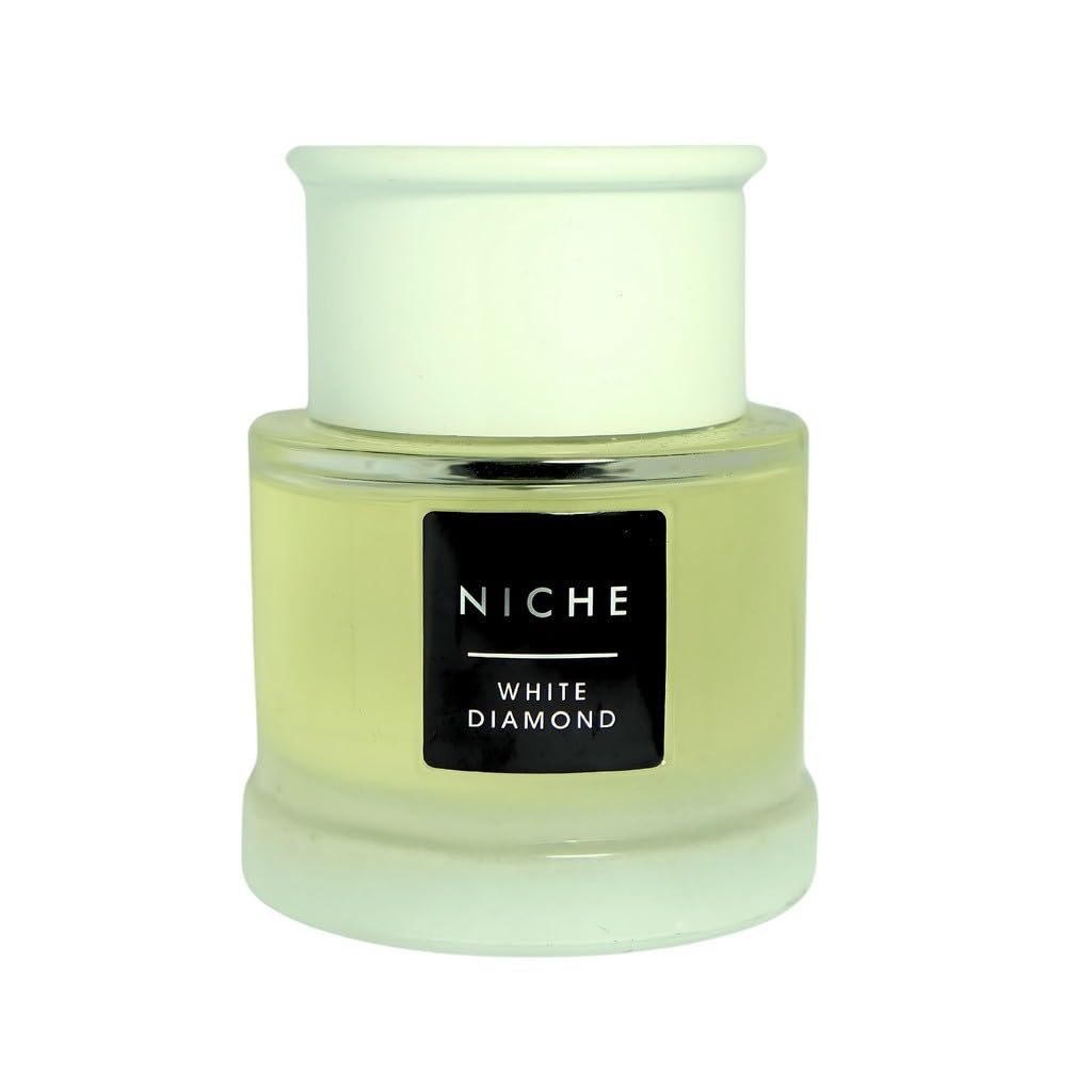Premium White Diamond Cologne for Men - Fresh, Woody & Masculine Fragrance - 3.0 oz (90ml) Eau de Toilette - Perfect for Date Night, Office & Special Occasions