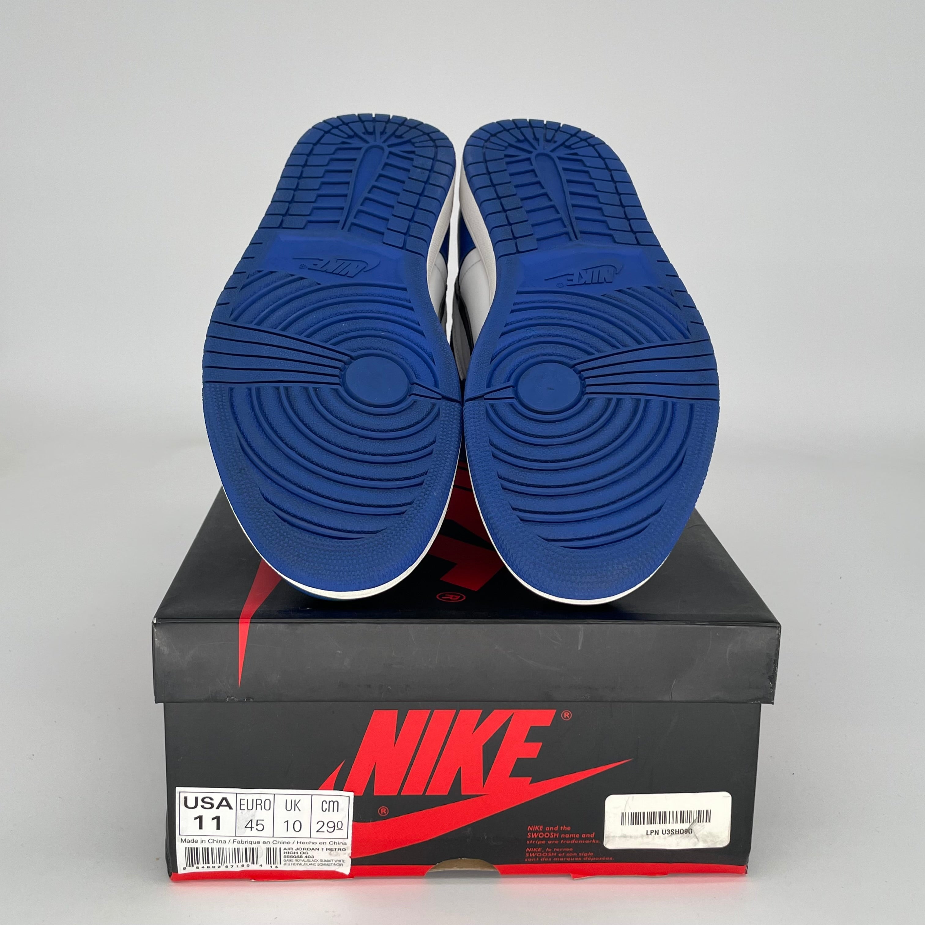 AIR JORDAN 1 GAME ROYAL Sneakers - Men's Size 11 (555088-403) - Basketball Shoes for Court & Streetwear Fashion