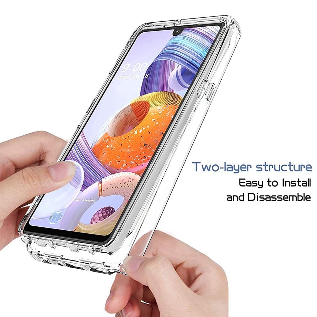 Clear Shockproof TPU Phone Case for LG Stylo 6 - Crystal Transparent Protective Cover with Bumper Design | Perfect for Women & Girls | Everyday Protection, School, Work & Travel