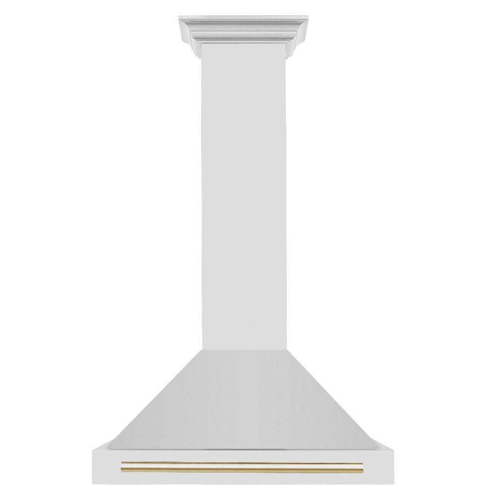 ZLINE KB4STZ 30 Autograph Edition 30-inch Convertible Stainless Steel Range Hood with Premium Shell & Accents - Powerful Kitchen Ventilation for Gas Stoves & Cooking Areas