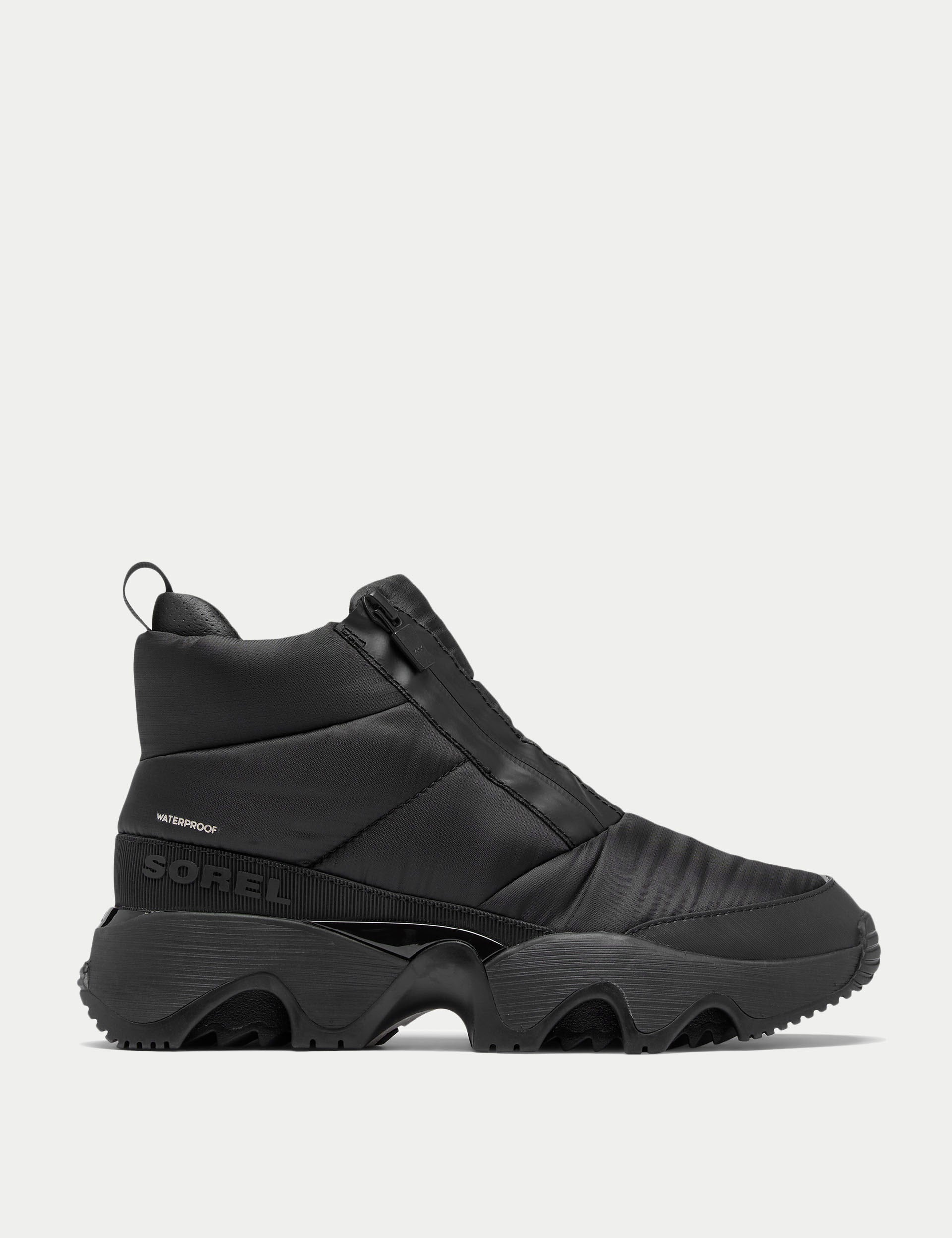 Kinetic Impact Puffy Sneaker Boot - Black/Sea Salt - Comfortable Winter Shoes for Women, Waterproof & Warm Snow Boots for Outdoor Activities