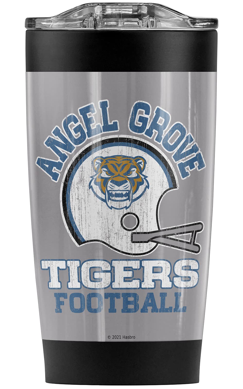 Power Rangers Movie Angel Grove Football Stainless Steel Tumbler 20oz - Vacuum Insulated Coffee Travel Mug with Leakproof Lid - Keeps Hot & Cold Beverages for Hours - Perfect for School, Office, Gym, and Outdoor Adventures