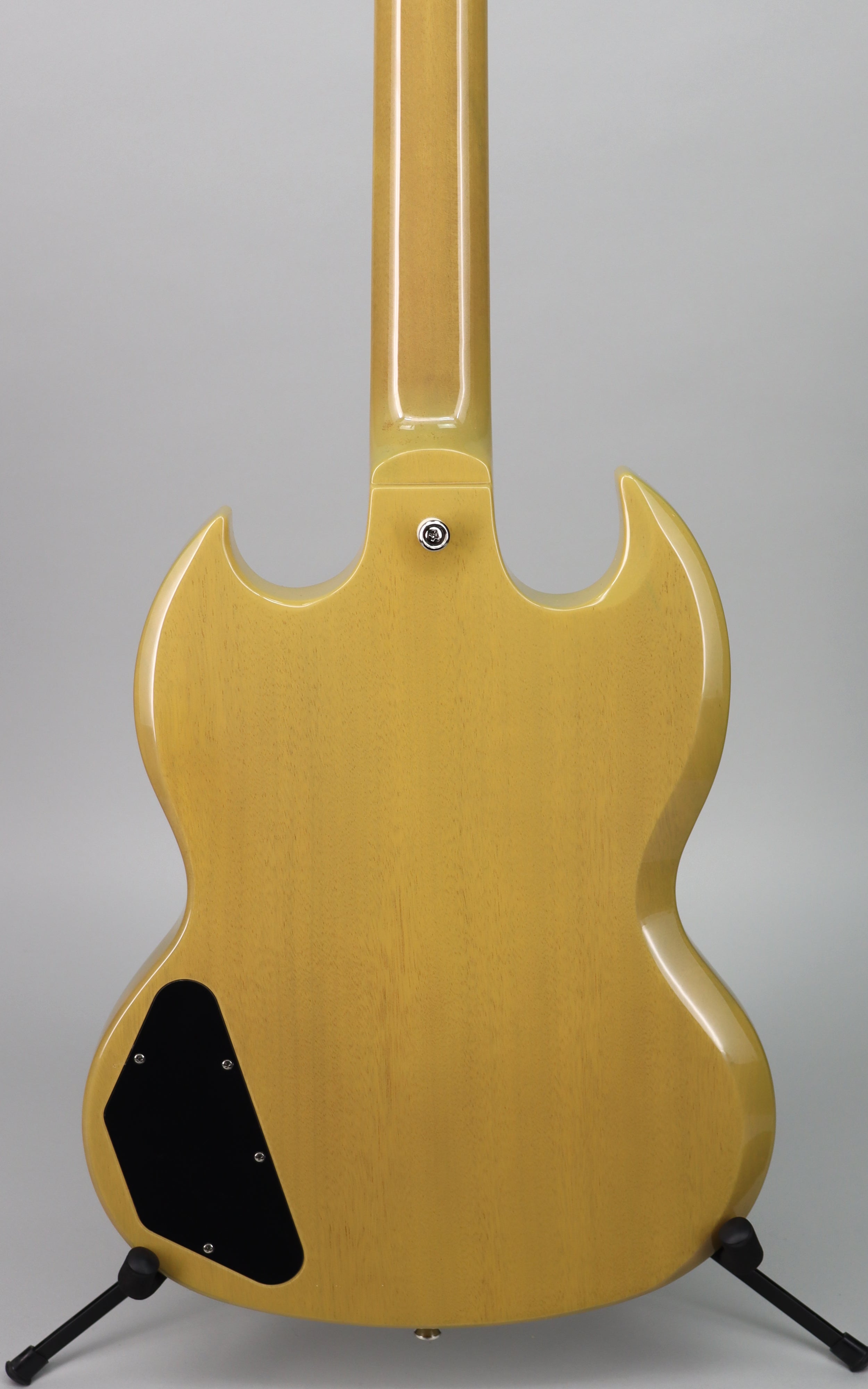 Epiphone Inspired by Gibson SG Standard 60s Electric Guitar in TV Yellow - Vintage Style Rock & Blues Guitar for Stage Performance & Home Practice