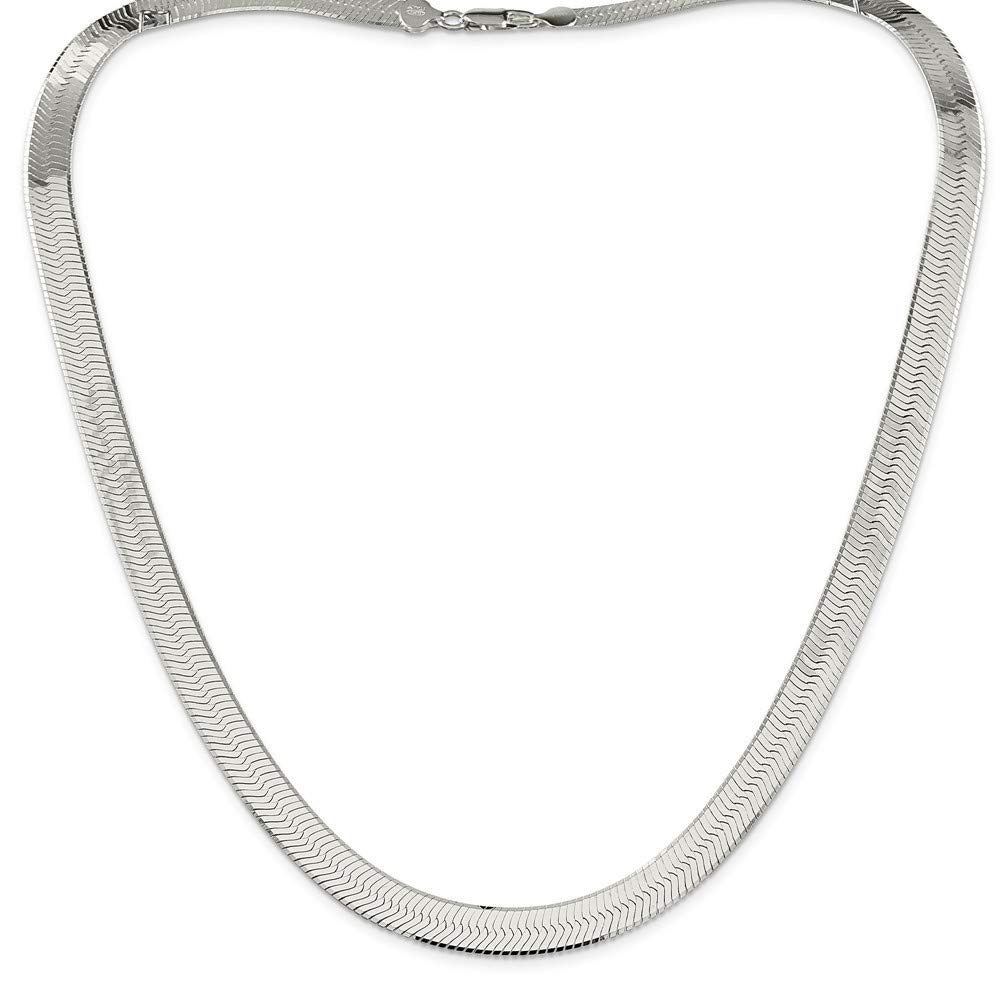 925 Sterling Silver Magic Herringbone Chain Necklace for Women - Adjustable Lengths 16