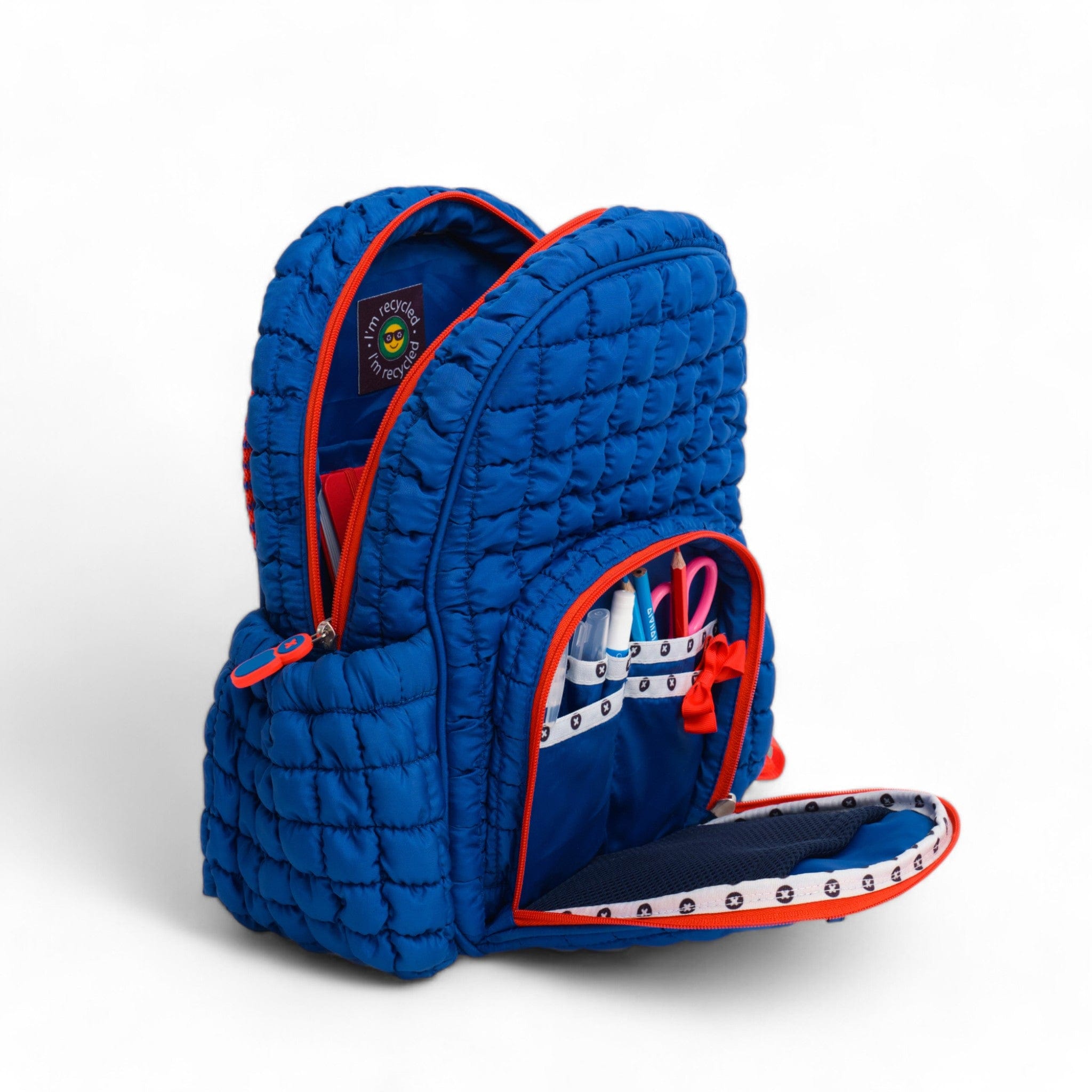 Boba Small Backpack Blue Blaze - Cute Mini Backpack for Women & Teens - Perfect for School, Travel, and Bubble Tea Outings