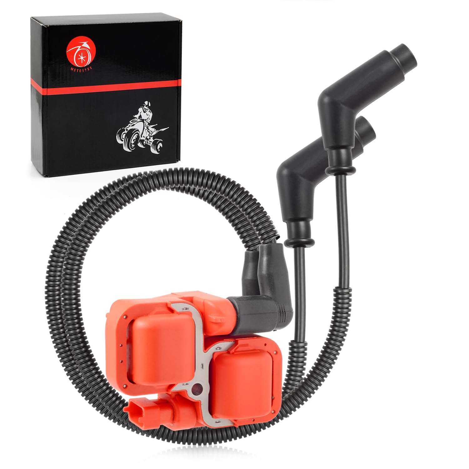 High Performance Ignition Coil & Spark Plug Wire Cap for Can-Am Commander MAX 800R 1000R Maverick Trail Sport 800/R 1000/R Defender TRAXTER MAX HD8 HD9 HD10 (2018-2023 Models) - Perfect for Off-Road Adventures & Engine Maintenance