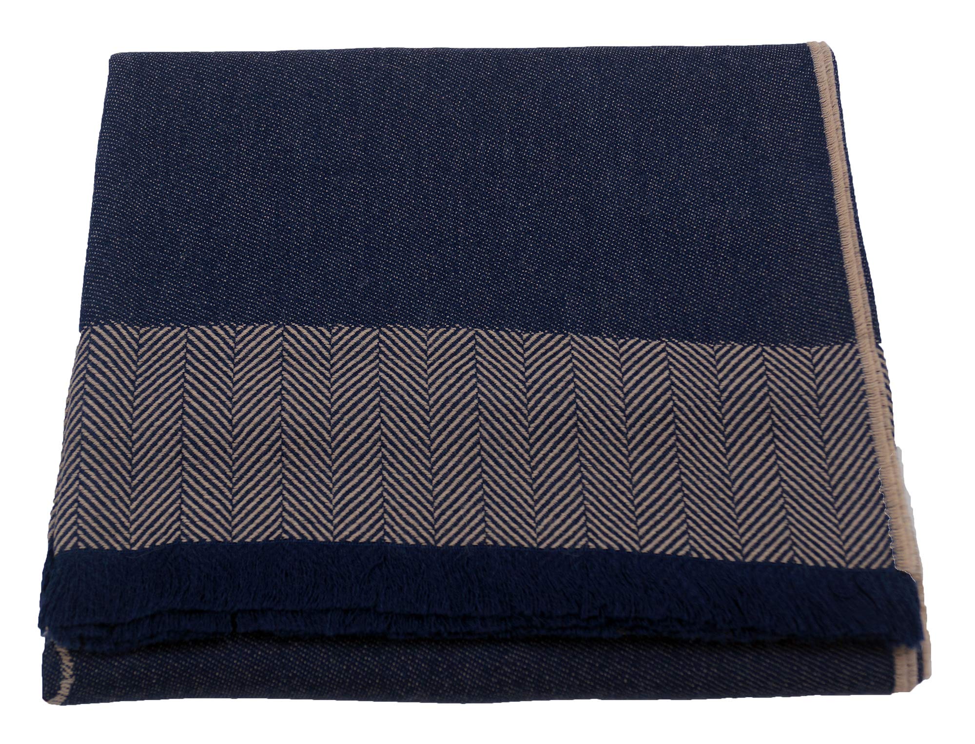 100% Baby Alpaca Loop Throw Blanket - Ultra Soft Blue Blanket for Cozy Nights | Perfect for Sofa, Bed & Travel | Hypoallergenic & Warm Winter Accessory