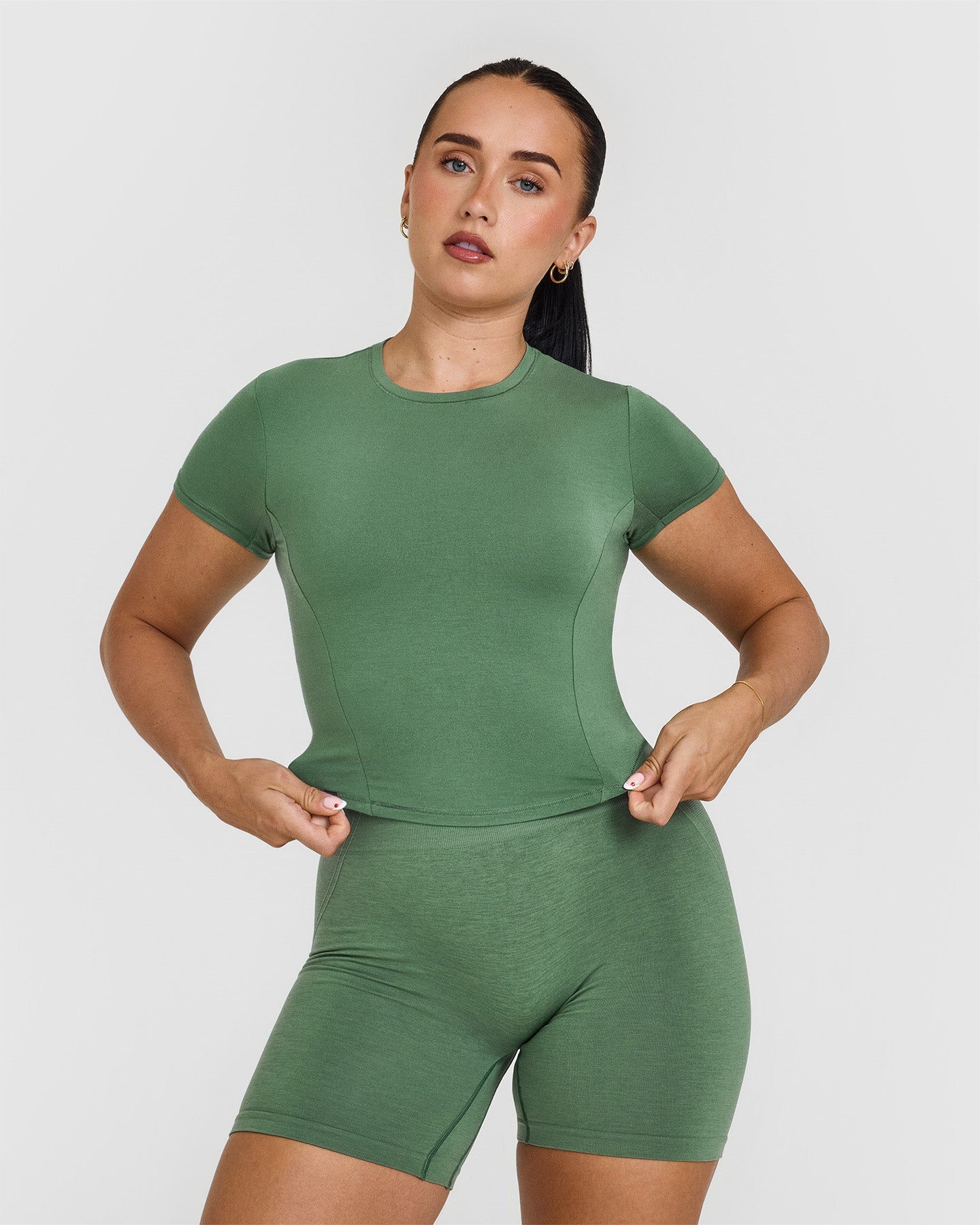 Mellow™ Soft Mid Short Sleeve T-Shirt for Men - Comfortable Cotton Casual Tee in Forest Green | Perfect for Everyday Wear, Gym & Outdoor Activities